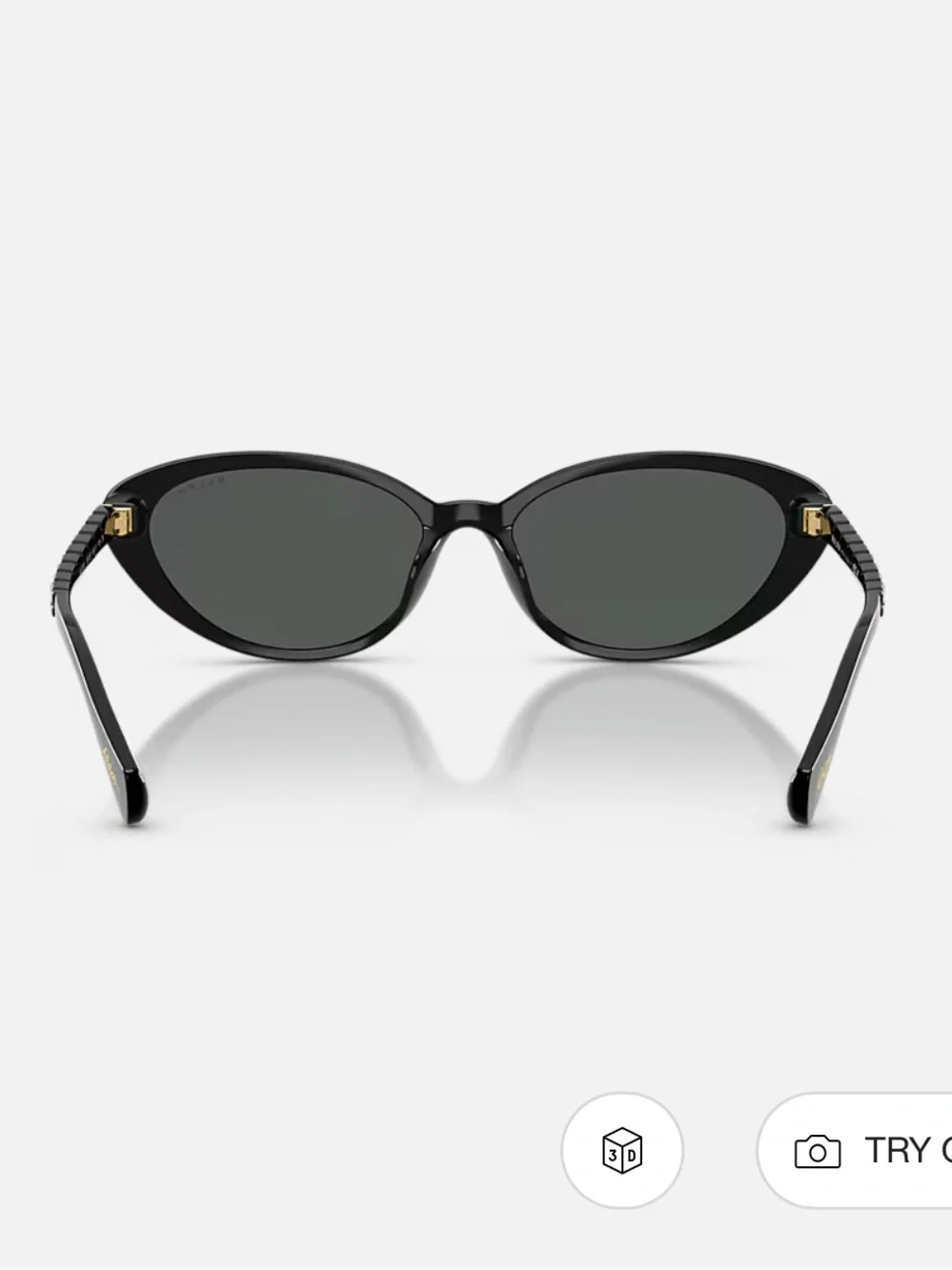 NWT Ralph Lauren Black Cat-Eye Sunglasses